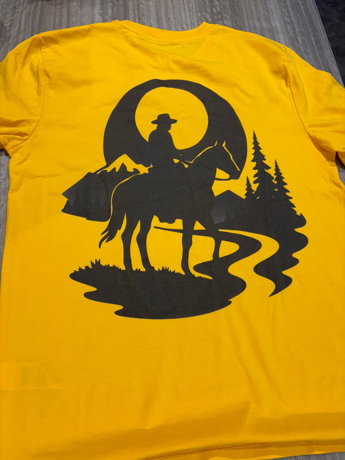 Lone Cowboy T-shirt - Yellow