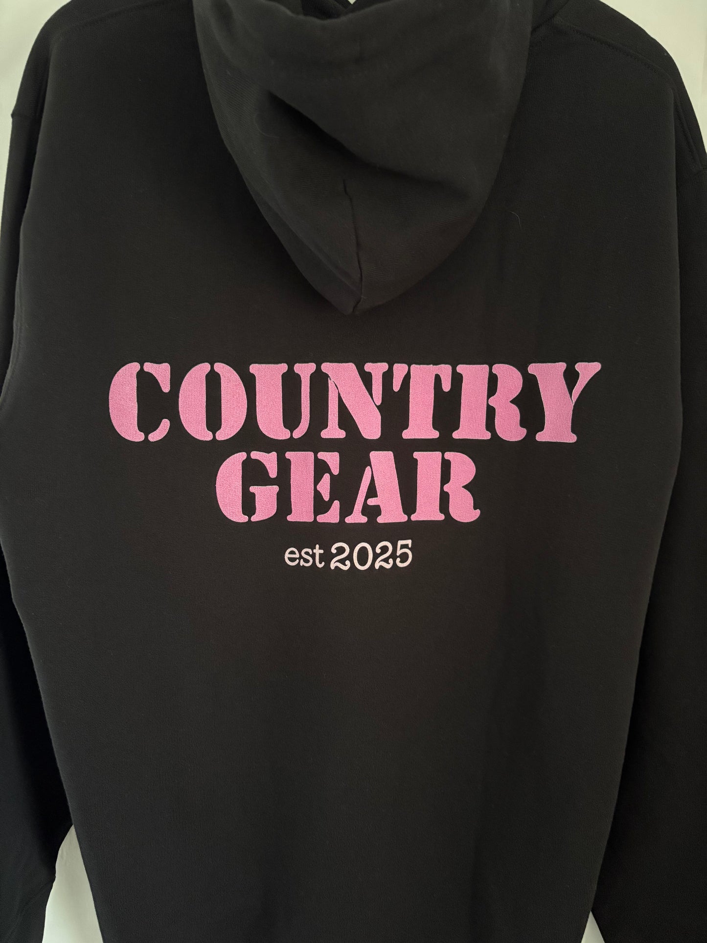 COUNTRY GEAR HOODIE - Black / Pink