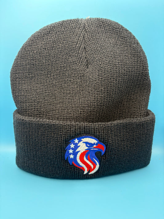 navy country beanie eagle logo